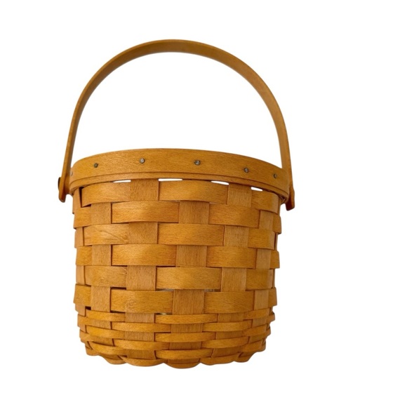 Longaberger Retired Vintage Never Used Fruit Basket With Plastic Liner - Picture 2 of 10